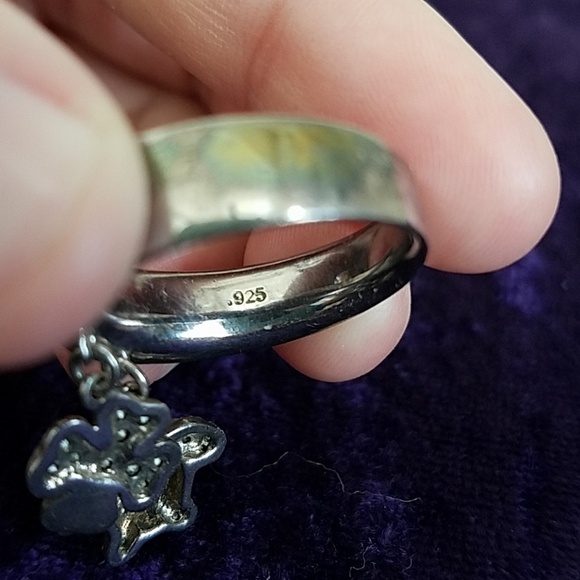 Folli Follie Sterling Silver Turtle Dangle Ring - Picture 4 of 5